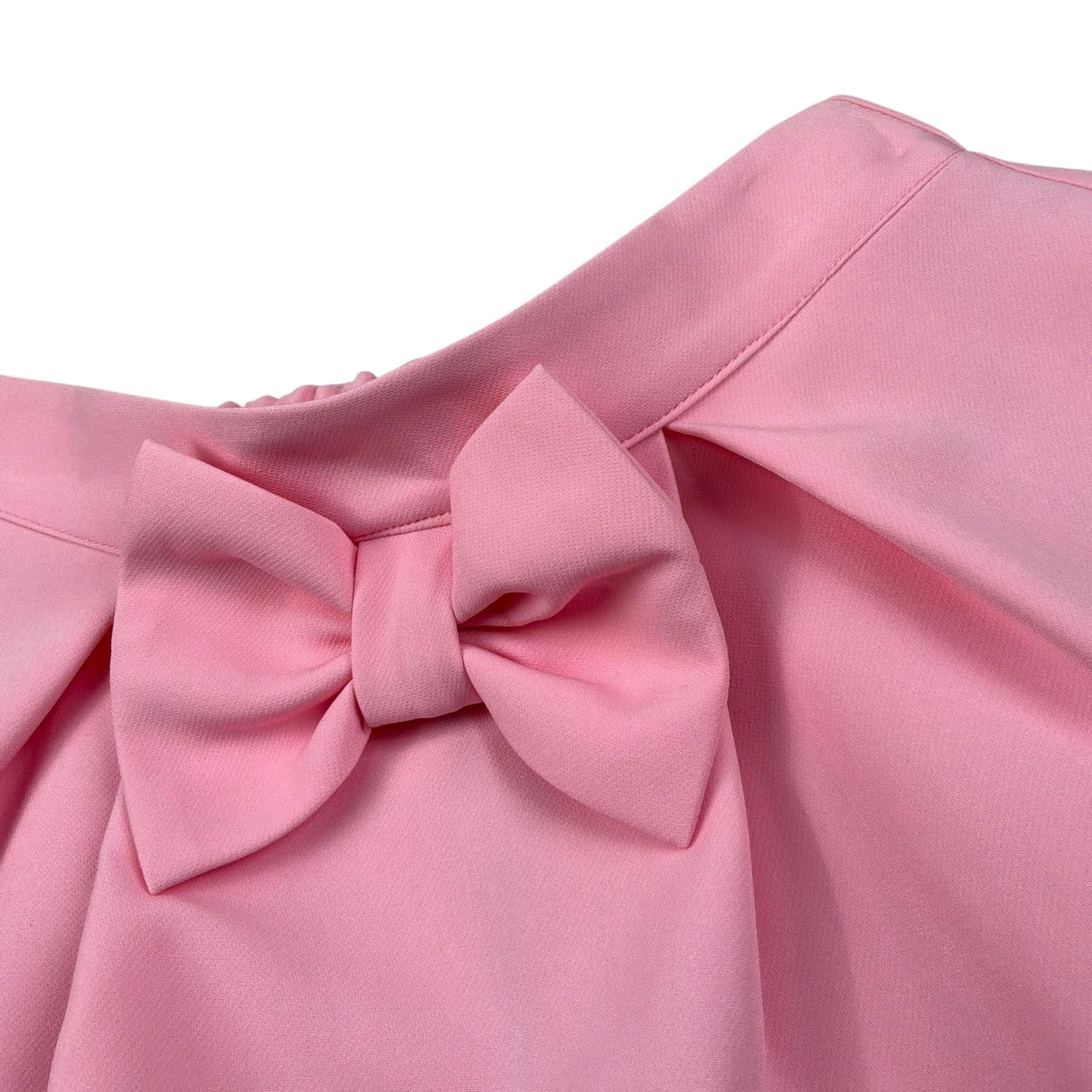 Marc Ellis Gonna Tinta Unita con Fiocco per Bambina JMNSK01425 ROSA MARC ELLIS 