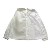 Little Bear Camicia Tinta Unita Manica Lunga per Bambina 7223 BIANCO LITTLE BEAR 