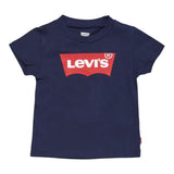 Levi'S T-Shirt Girocollo tinta unita con Logo Blu per Neonato 6E8157XXXX BLU LEVI'S 