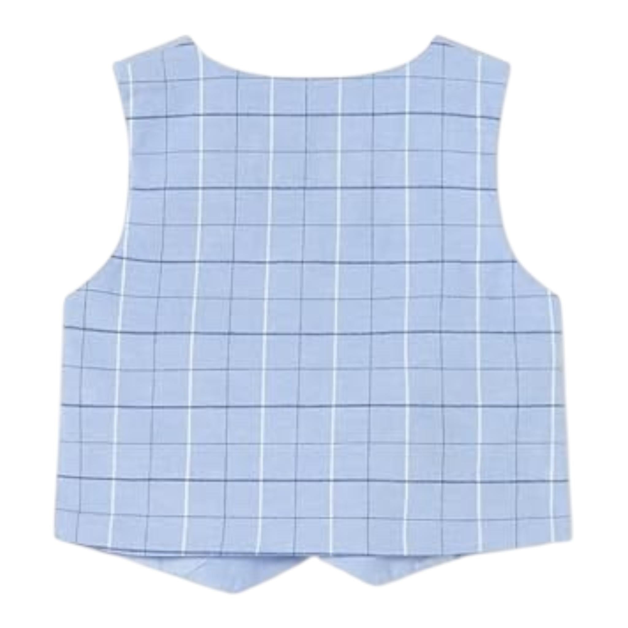 Mayoral Gilet Tinta Unita Fantasia Quadri per Neonato 1371 AZZURRO MAYORAL 