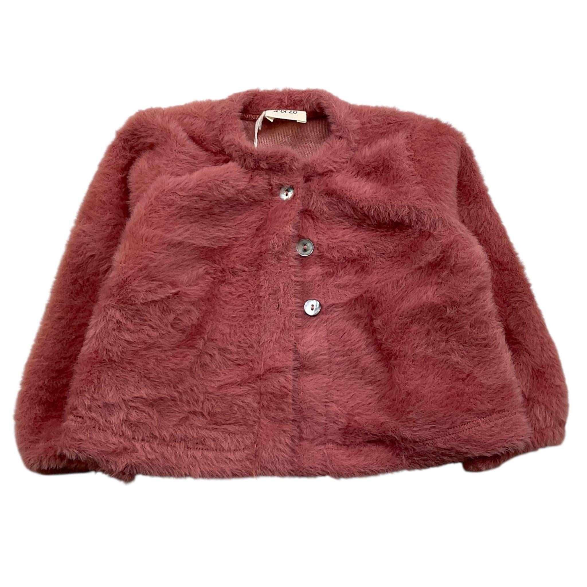 CAFFE' D'ORZO cardigan tinta unita Rosa per Neonata ZV9000 ROSA CAFFE' D'ORZO 