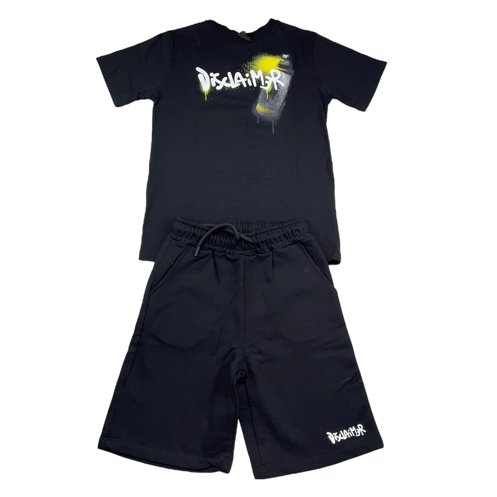 Disclaimer Completi 2 Pezzi T-Shirt-Bermuda per Bambino 25EDK58475X NERO DISCLAIMER 