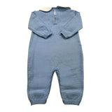 BABY LORD tutina manica lunga tinta unita cn babbucce Azzurro per Neonato 319 AZZURRO BABY LORD 