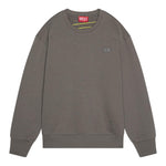 Diesel Felpa Chiusa Girocollo Tinta Unita con Logo per Bambino J02274 GRIGIO DIESEL 