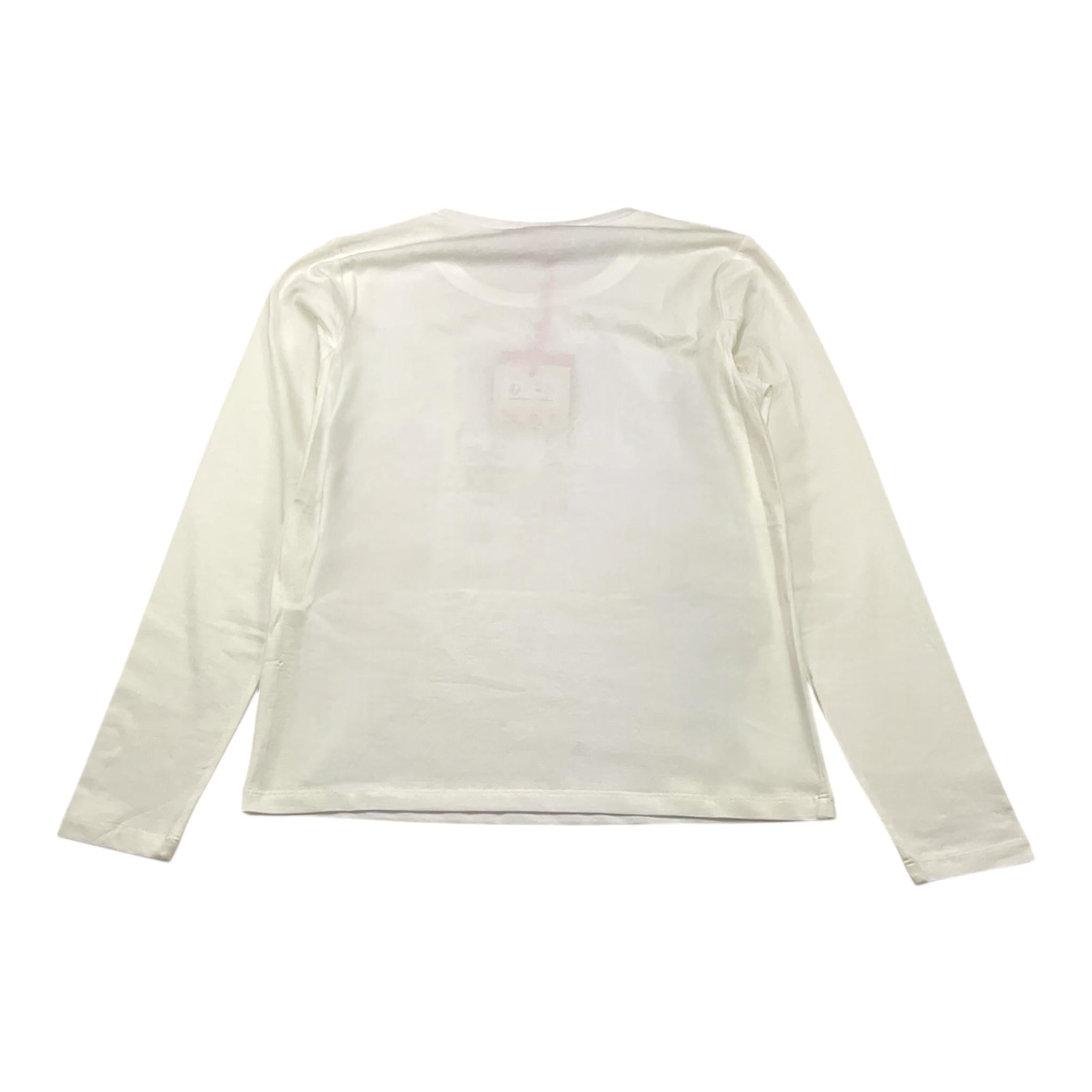 LIU JO shirt girocollo tinta unita con stampa Bianco per Bambina GF4031J0088 BIANCO LIU JO 