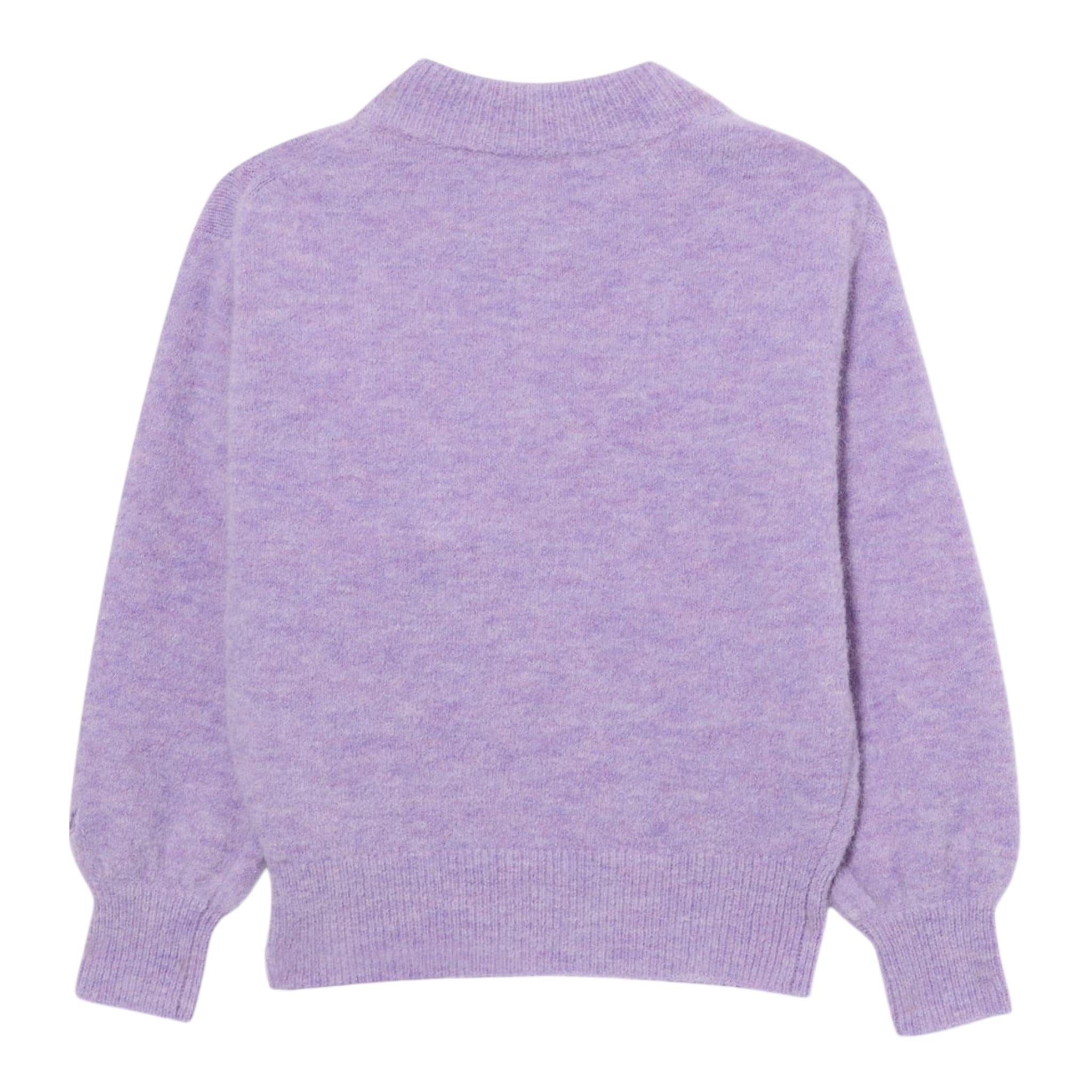 SAINT BARTH maglia gircollo tinta unita con ricami Lilla per Neonata DANYA LILLA SAINT BARTH 