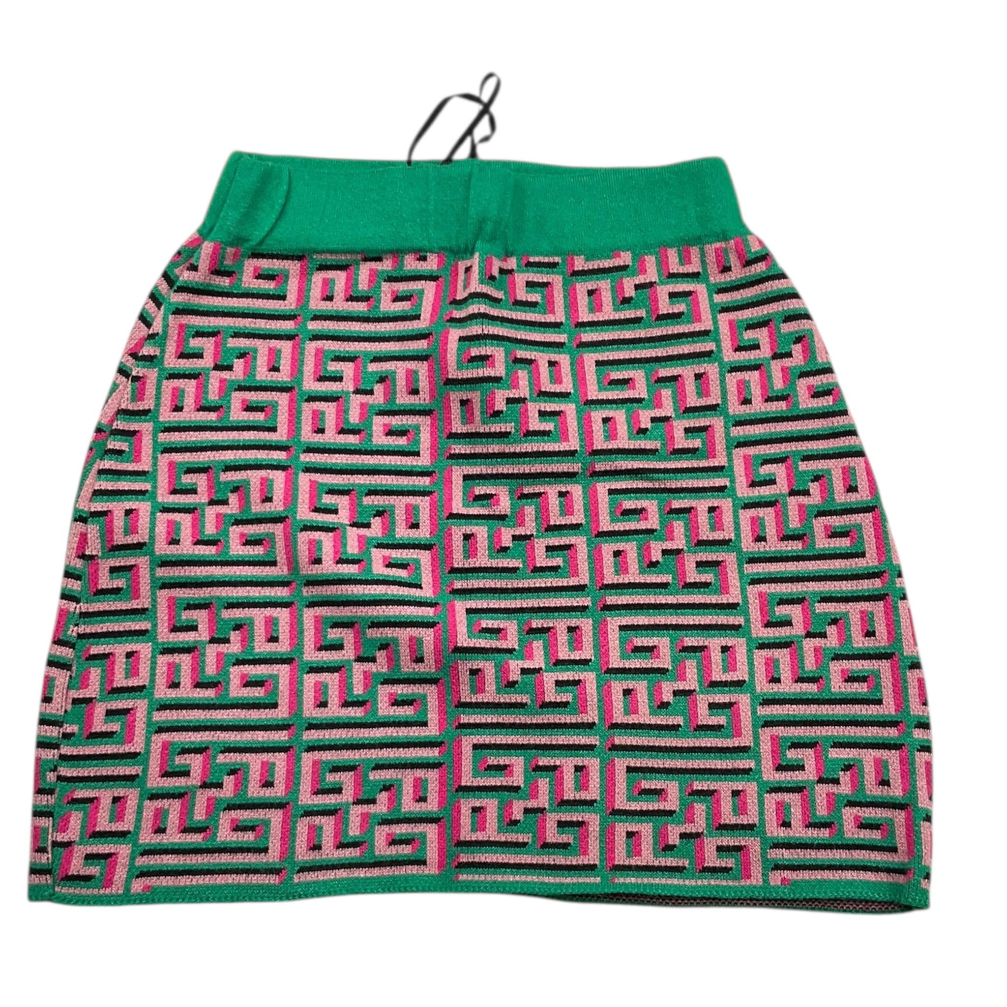 GAELLE gonna tinta unita con fantasia Verde per Bambina 2742GW0911 VERDE GAELLE 