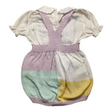 Marlu' Completo 2 Pezzi Camicia-Pagliaccetto Bianco/Lilla Per Neonata