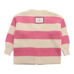 Dou Dou Cardigan Bicolore  per Bambina DW9A00 PANNA/ROSA DOU DOU 