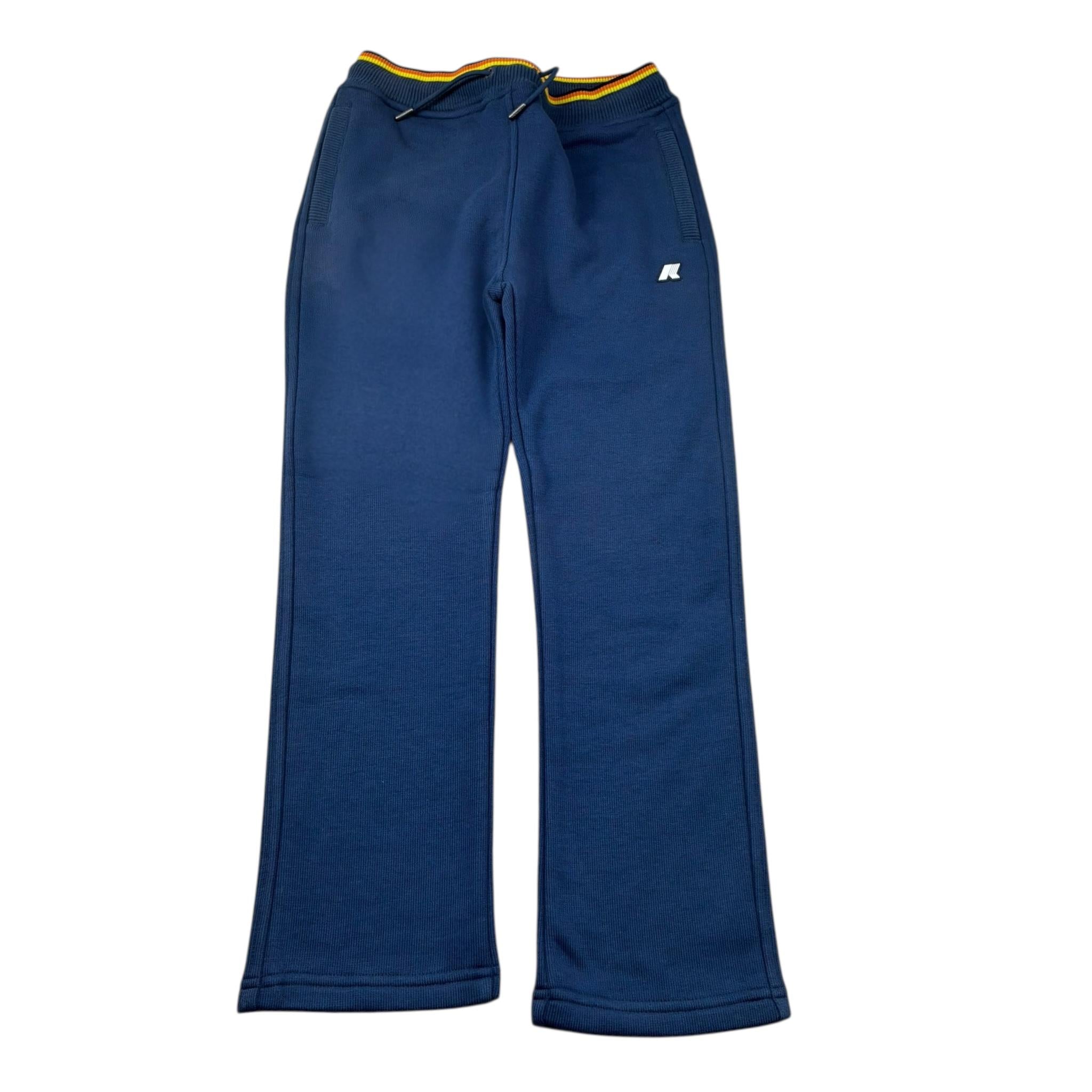 K-Way Pantalone Tinta Unita con Logo per Bambino K4146CW BLU K-WAY 