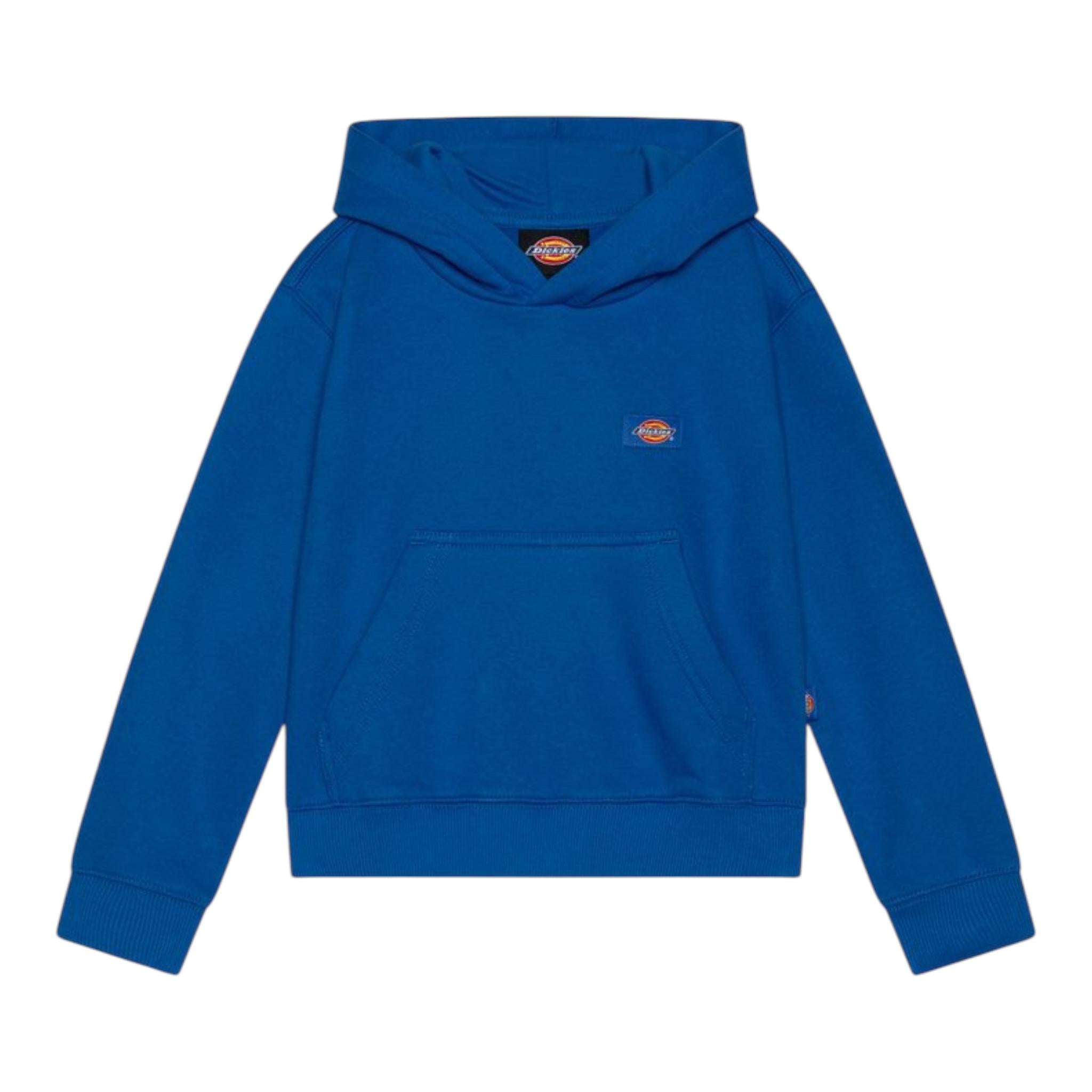 DICKIES felpa tinta unita con cappuccio e logo Cobalto per Bambino DK0KWE12KBK1 COBALTO DICKIES 