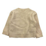 PLEASE maglia girocollo tinta unita con frange Beige per Neonata NB77230G65N BEIGE PLEASE 