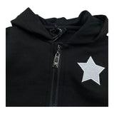 John Richmond Felpa con Zip E Cappuccio Tinta Unita per Neonata RIP26129FE NERO JOHN RICHMOND 