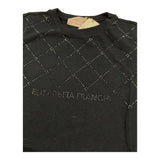 Elisabetta Franchi T-Shirt Girocollo Tinta Unita con Brillantini per Bambina EFTS227 NERO ELISABETTA FRANCHI 