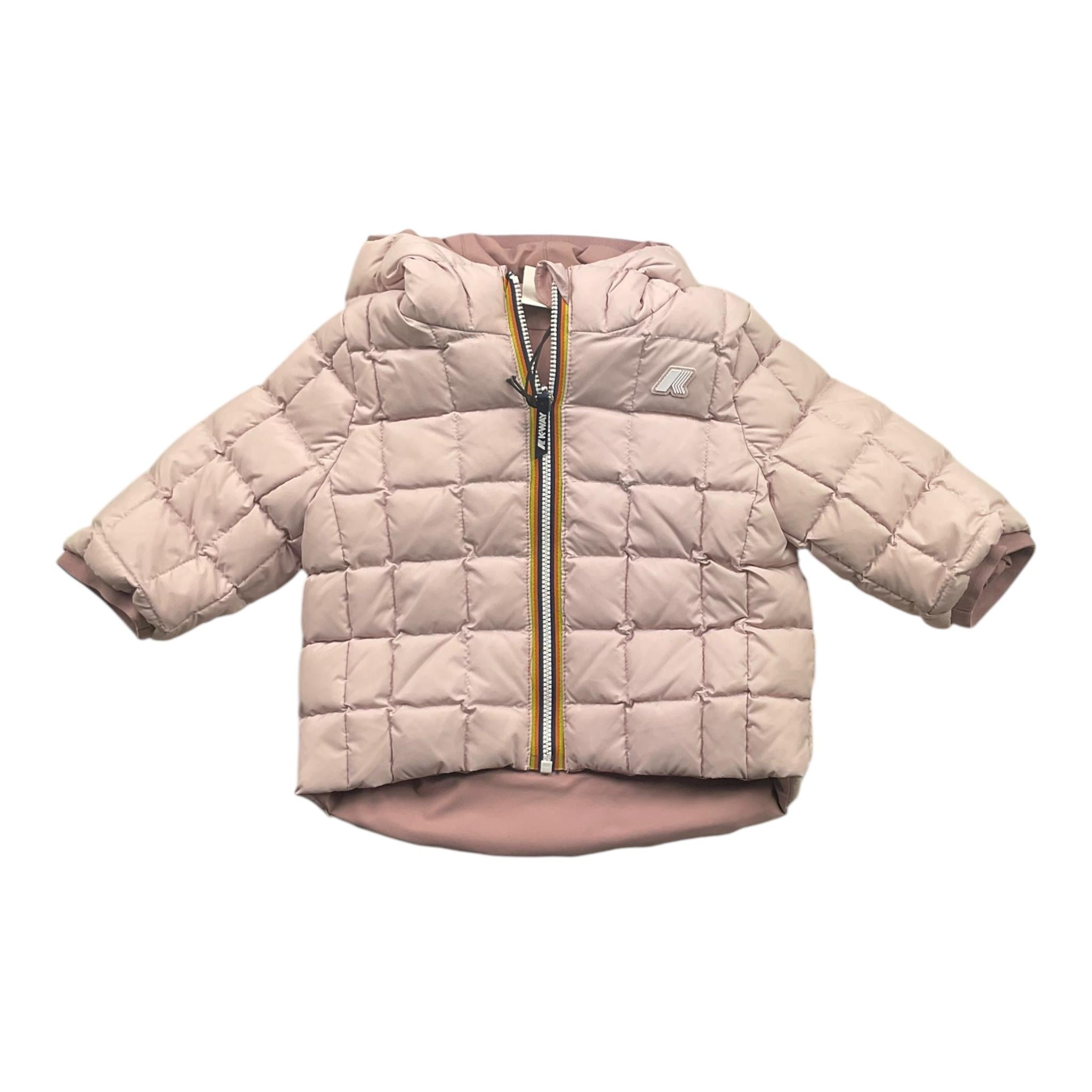 K-WAY giubbino reversibile con zip e cappucciobicolore Rosa per Neonata K7132PWX ROSA K-WAY 