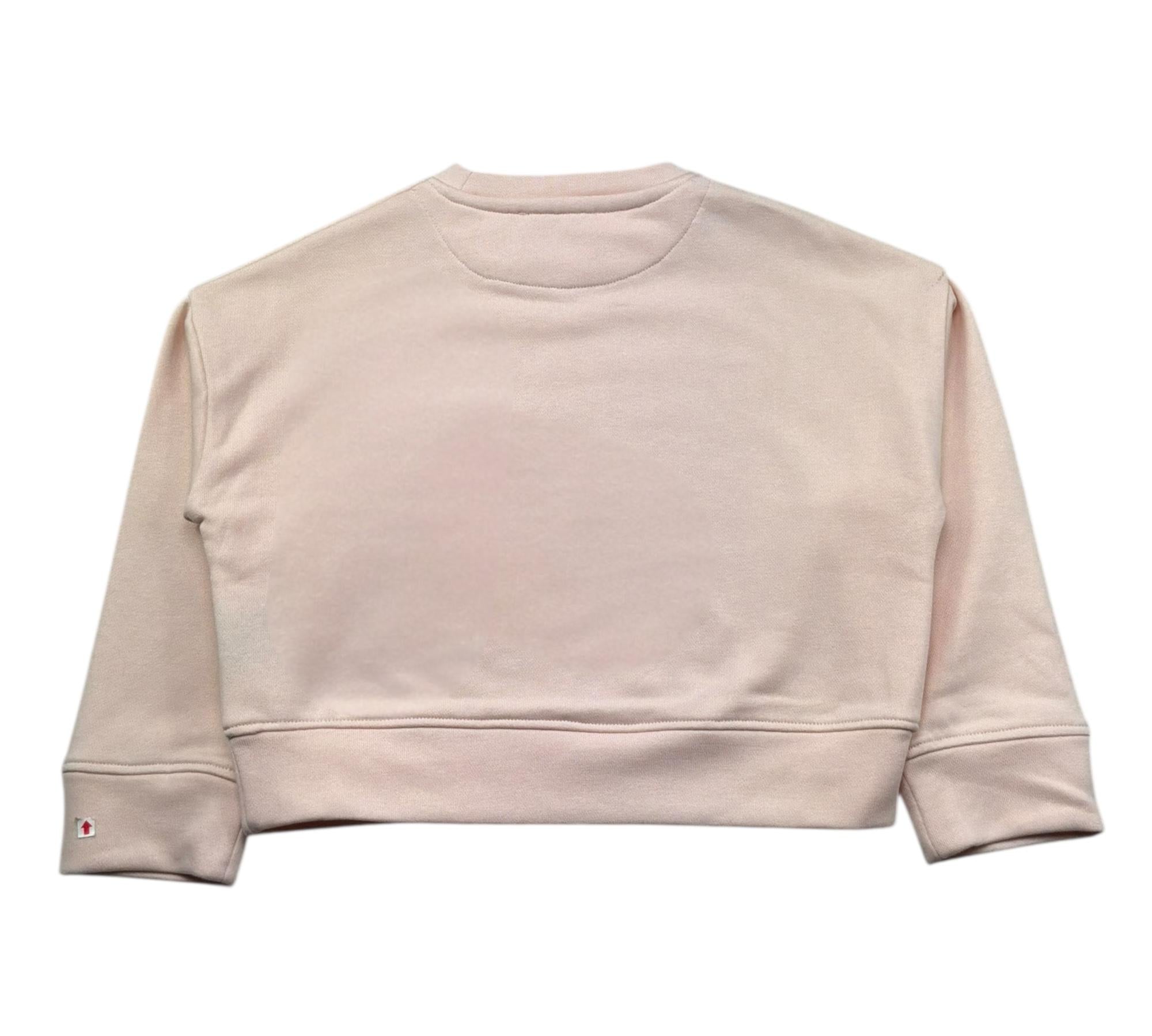 Trussardi Felpa Chiusa Girocollo Tinta Unita con Stampa per Bambina TGP26002FE ROSA TRUSSARDI 