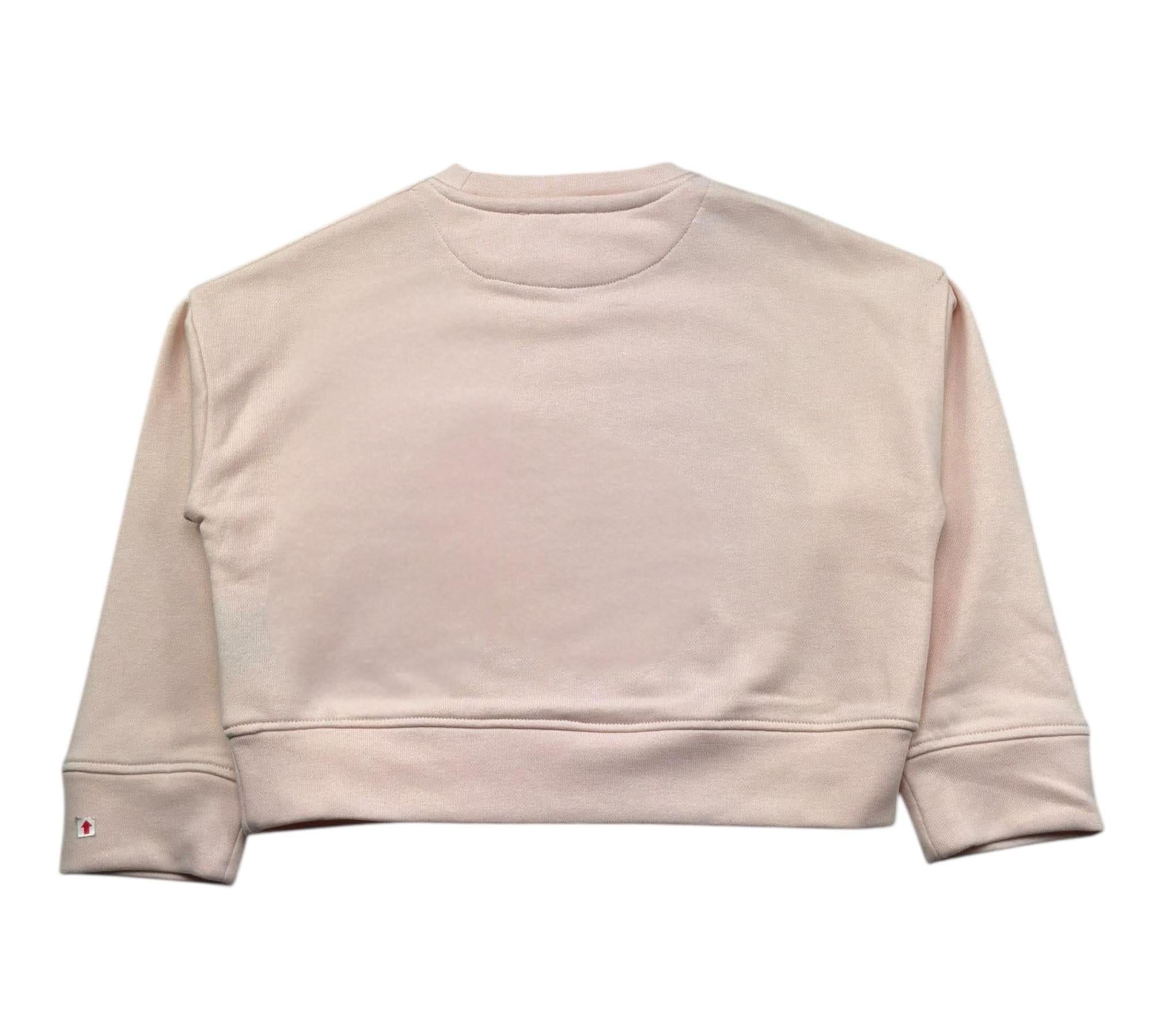 Trussardi Felpa Chiusa Girocollo Tinta Unita con Stampa per Bambina TGP26002FE ROSA TRUSSARDI 