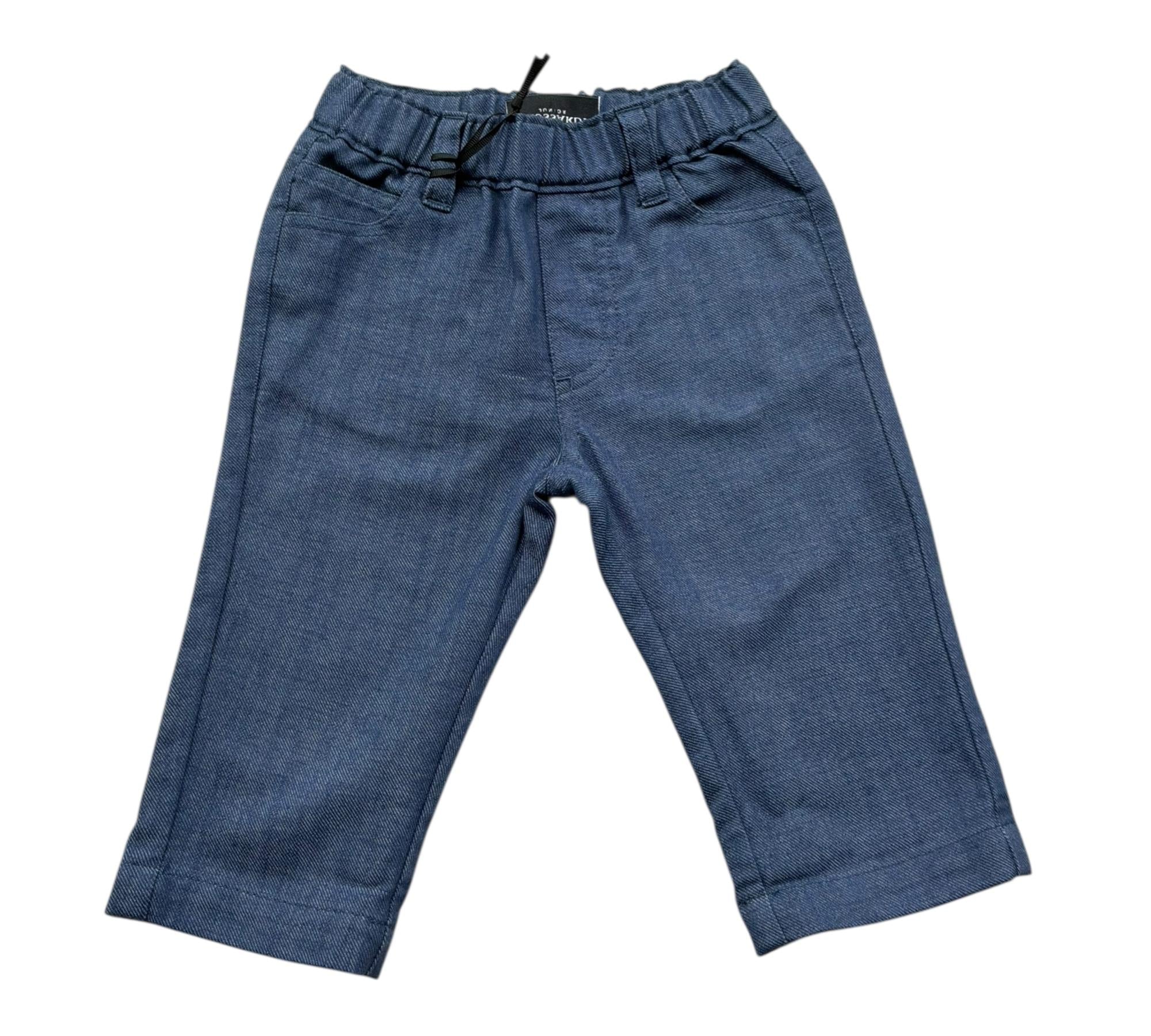 Trussardi Jeans Tinta Unita con Elastico In Vita per Neonato TIP26076JE BLU TRUSSARDI 