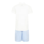 Trussardi Completo 2 Pezzi Bicolore Camicia-Bermuda Bianco/Azzurro per Bambino TBP25013CLX BIANCO/AZZURRO TRUSSARDI 