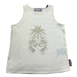 Just Cavalli Canotta Girocollo Tinta Unita con Trafori per Bambina JGP26135CN AVORIO JUST CAVALLI 