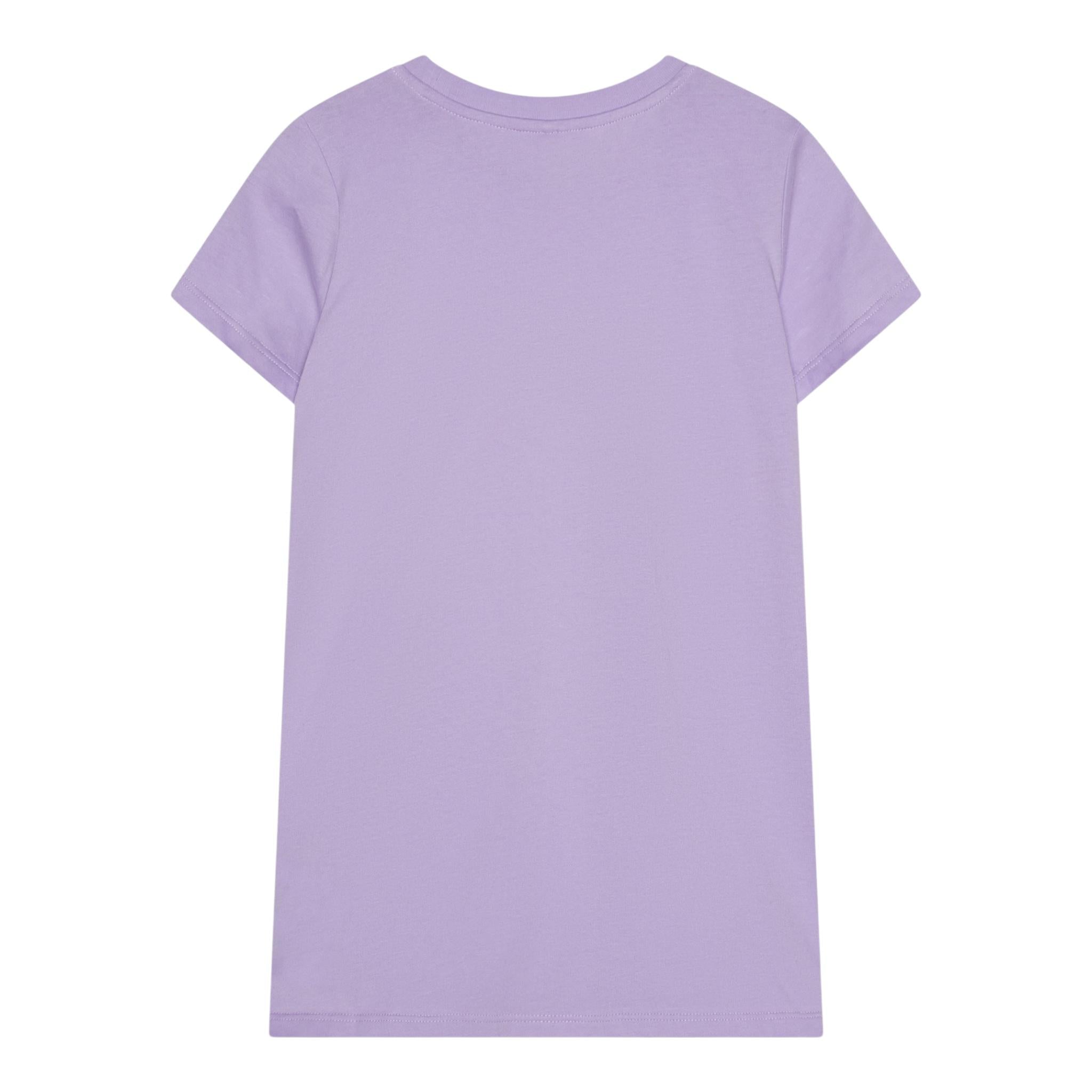 Stella Mccartney Abito Girocollo Tinta Unita con Stella per Bambina TW1C21 LILLA STELLA McCARTNEY 