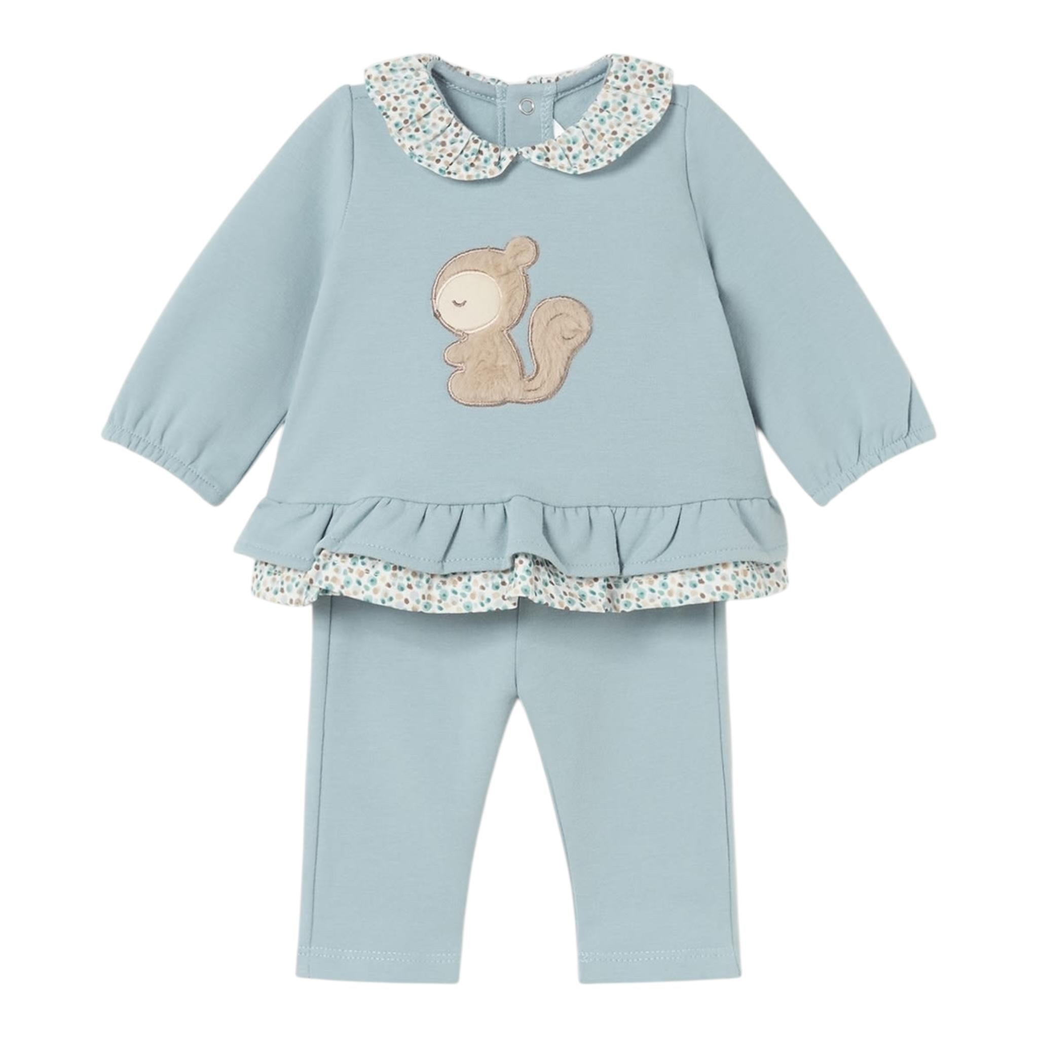 MAYORAL completo 2 pezzi felpa-pantalone tinta unita Azzurro per Neonata 2507 AZZURRO MAYORAL 