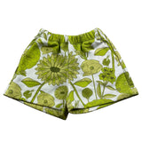 Dondup Short Tinta Unita Fantasia Floreale Bianco Per Bambina