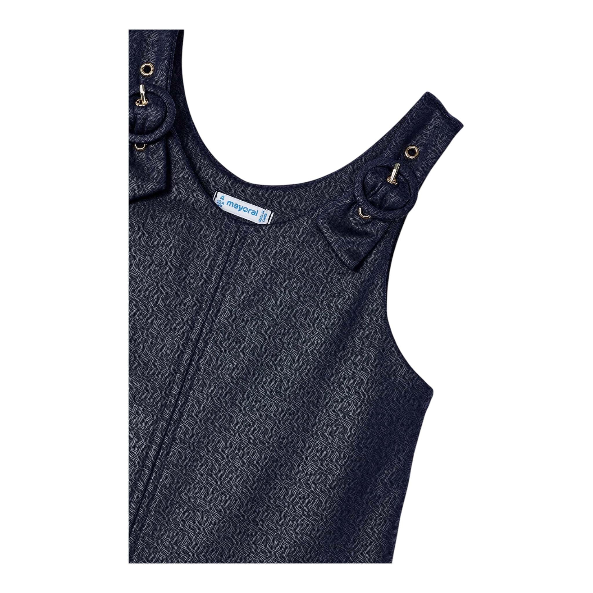 MAYORAL abito giromanica tinta unita Blu per Bambina 4934 BLU MAYORAL 