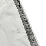 Never Too Jeans tinta unita con Profili In Contrasto Bianco per Bambino NT1689B BIANCO NEVER TOO 