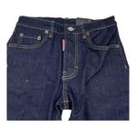 DSQUARED2 jeans tinta unita con cuciture in contrasto Blu per Bambino DQ2252X BLU DSQUARED2 