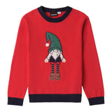 SARABANDA maglia tinta unita con stampa gnomo Rosso per Bambino 0A110X ROSSO SARABANDA 