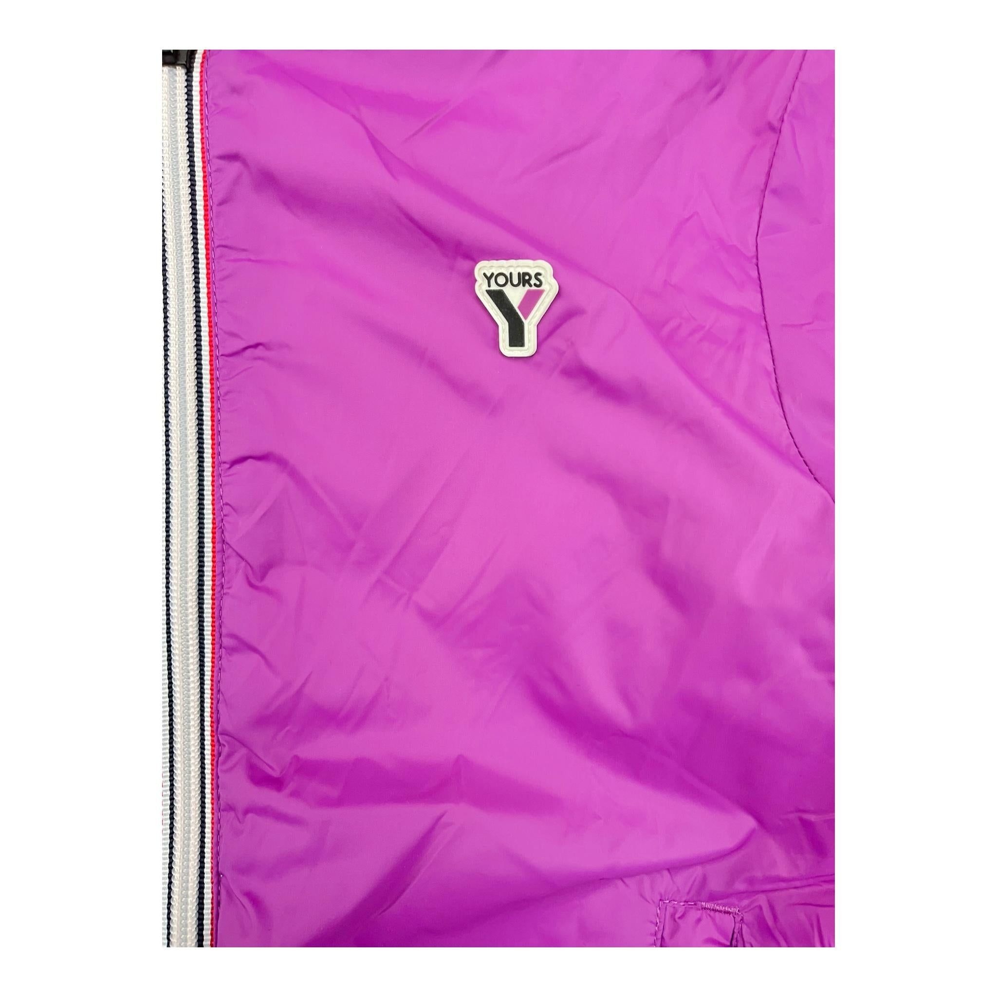 YOURS giubbino tinta unita con zip e cappuccio Magenta per Bambina BY1800 MAGENTA YOURS 
