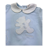 Le Bebe Pagliaccetto Mezza Manica Tinta Unita per Neonato LBB5297 AZZURRO LE BEBE 