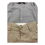 ALETTA completo 3 pezzi giacca-camicia-bermuda Blu per Neonato M220419 BLU ALETTA 