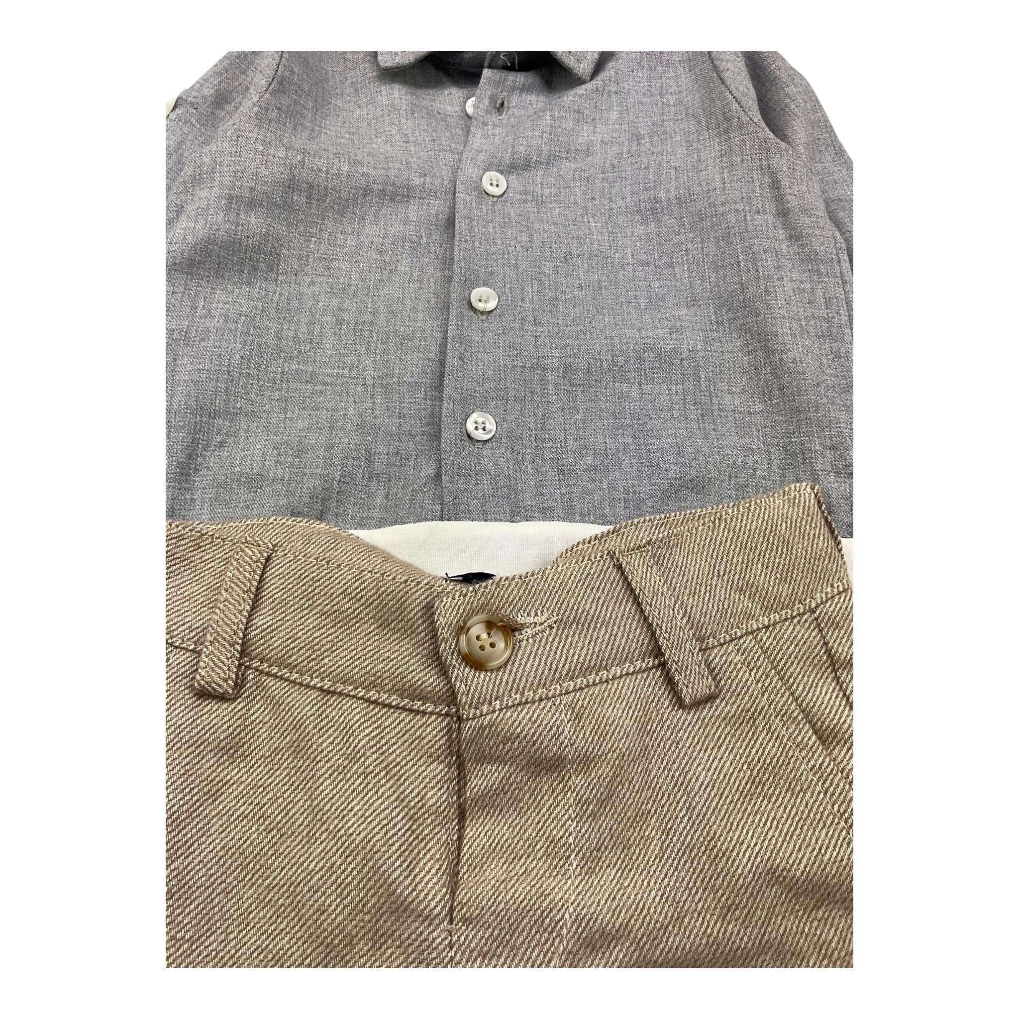 ALETTA completo 3 pezzi giacca-camicia-bermuda Blu per Neonato M220419 BLU ALETTA 