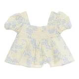 Elisabetta Franchi Top Tinta Unita con Fantasia per Bambina EGCA043J GIALLO ELISABETTA FRANCHI 