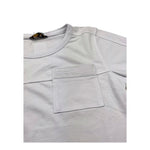 K-Way T-Shirt Girocollo Tinta Unita con Taschino per Bambino K81431W BIANCO K-WAY 
