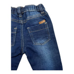 MINI BANDA jeans tinta unita con elastico in vita Blu per Neonato 3A624 BLU MINI BANDA 
