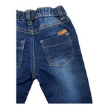 MINI BANDA jeans tinta unita con elastico in vita Blu per Neonato 3A624 BLU MINI BANDA 