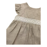 Babidu Completo 2 Pezzi Camicia-Culotte Beige Per Neonata
