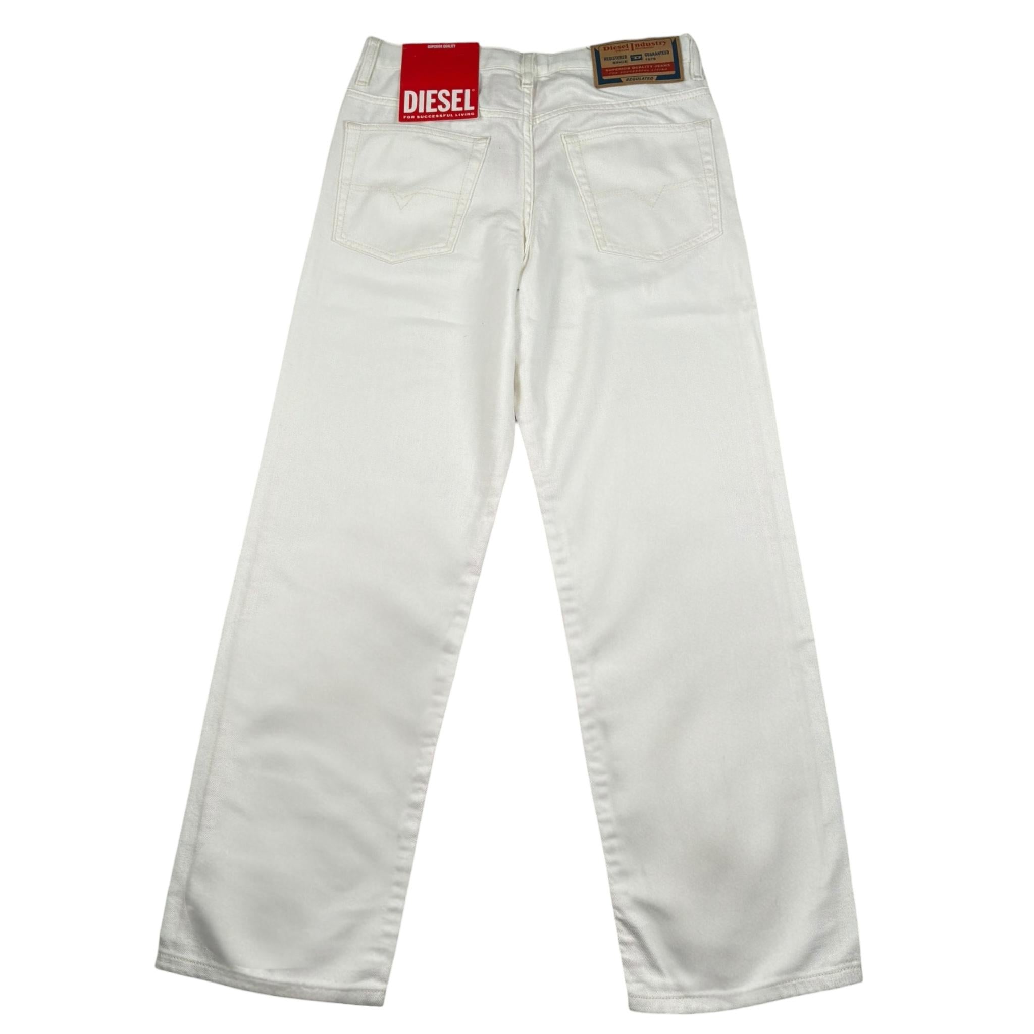 Diesel Jeans Tinta Unita Modello Palazzo per Bambina J01923 BIANCO DIESEL 