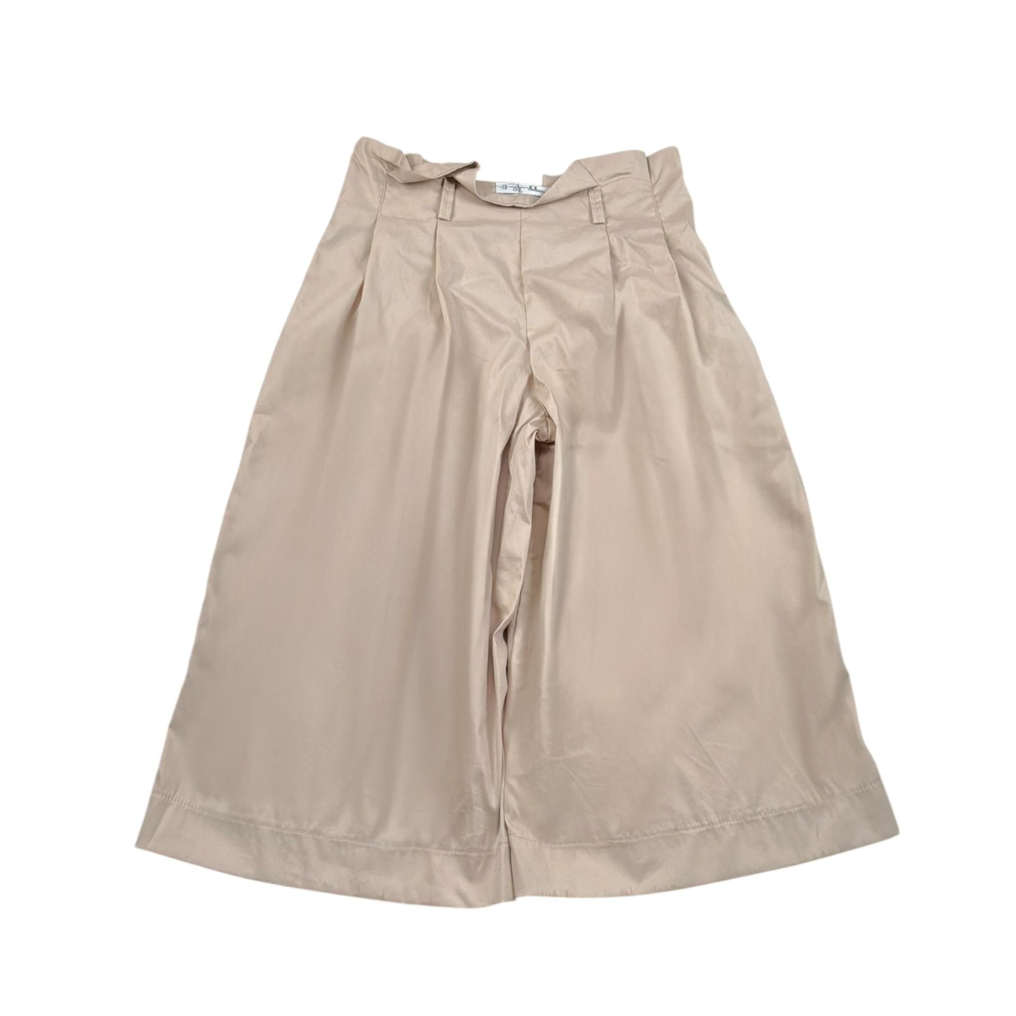 To Be Too Pantalone Modello A Palazzo Tinta Unita per Bambina TBT1029 SABBIA TO be too 