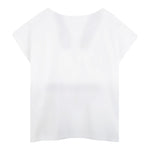 Billieblush T-Shirt Tinta Unita con Stampa Brillantini per Bambina U21036XJ BIANCO BillIEBLUSH 