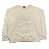 CECYLE felpa chiusa girocollo tinta unita con brillantini Panna per Bambina BY1859 PANNA CECYLE 