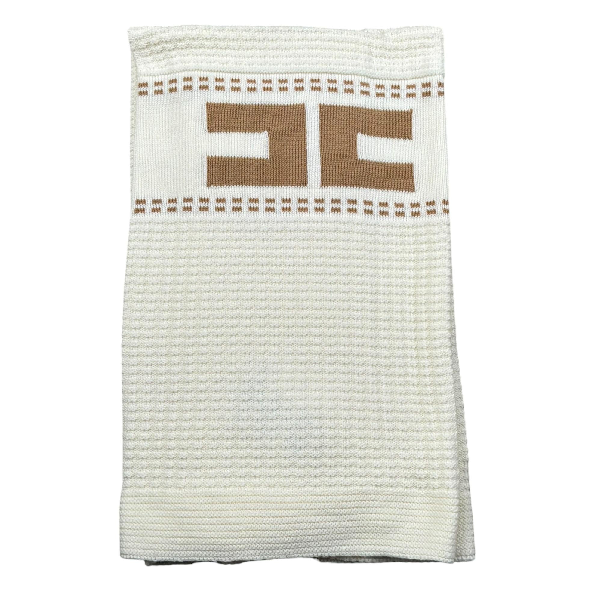 Elisabetta Franchi Coperta Tinta Unita con Stampa per Neonata ENCO055 PANNA ELISABETTA FRANCHI 