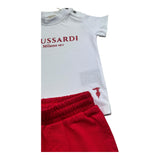 Trussardi Completo 2 Pezzi T-Shirt-Bermuda per Neonato TIP26008CJ BIANCO/ROSSO TRUSSARDI 