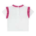 MISSONI t-shirt tinta unita con logo Bianco per Neonata MU8031 BIANCO MISSONI 