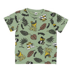I Do T-Shirt Girocollo Tinta Unita con Stampa per Neonato 4B460 VERDE I DO 