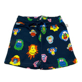 Stella Mccartney Bermuda Tinta Unita Con Stampe In Contrasto Blu Per Neonato