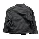 Never Too Giubbino In Ecopelle Tinta Unita con Zip per Neonato NT1153N NERO NEVER TOO 